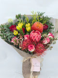 Native Flowers & Rose Bouquet – Fresh Handcrafted Floral Arrangement