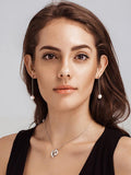 Pearl Insert Long Earrings