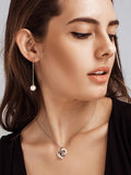 Pearl Insert Long Earrings