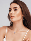 Leaf Pattern Pearl Necklace