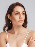 Irregular Leaf Silver Earrings