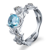 European and American fashion sapphire ring