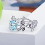 European and American fashion sapphire ring