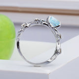 European and American fashion sapphire ring