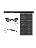 Triangle Cat Eye Frame Sunglasses
