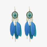 Feather earing for vacation