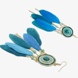 Feather earing for vacation