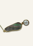 Brown Shell Single Earrings