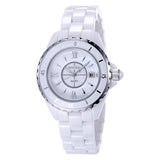 Large Dial Ceramic Strap Women's Watch