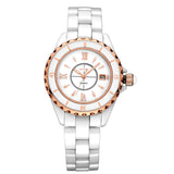Large Dial Ceramic Strap Women's Watch