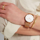 Mesh Strap Waterproof Women's Watch