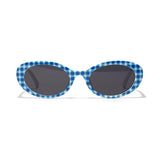 Flower Pattern Oval Sunglasses