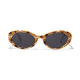 Flower Pattern Oval Sunglasses