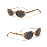 Flower Pattern Oval Sunglasses