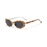 Flower Pattern Oval Sunglasses