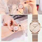 Starry Sky Dial Waterproof Women's Watch