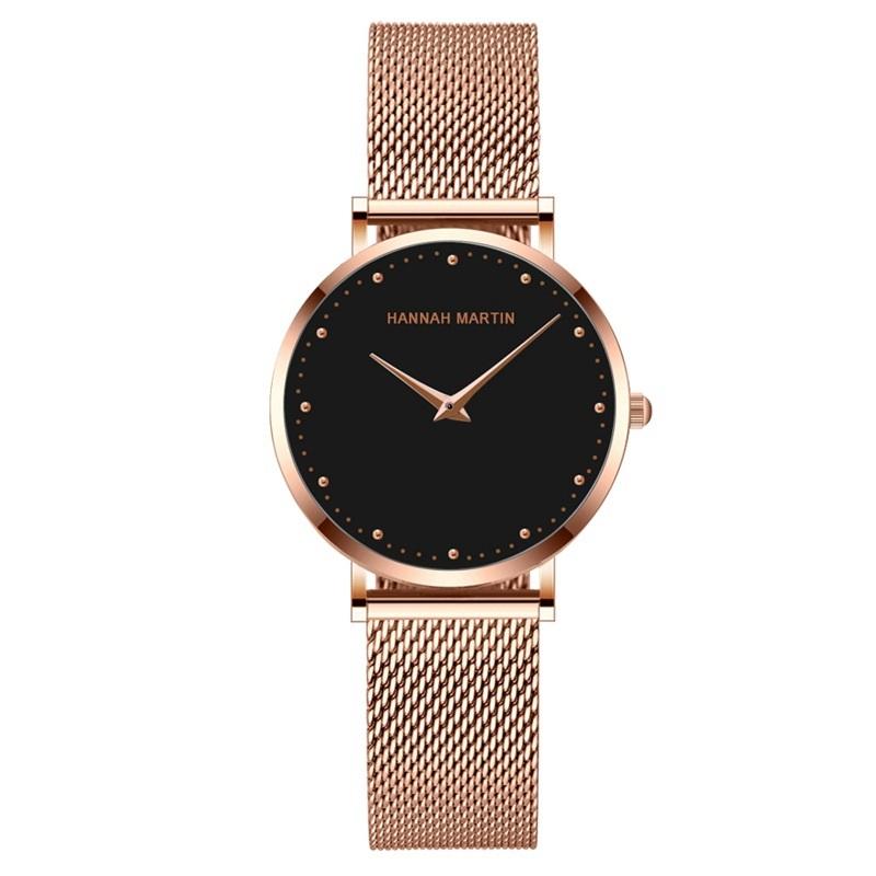Simple Dial Mesh Strap Women's Watch
