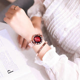 Irregular Frame Magnetic Strap Women's Watch
