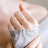 European and American fashion simple ladies ring