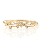 European and American ring female butterfly wings diamond ladies engagement jewelry