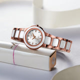 Ceramic Tungsten Steel Strap Women's Watch