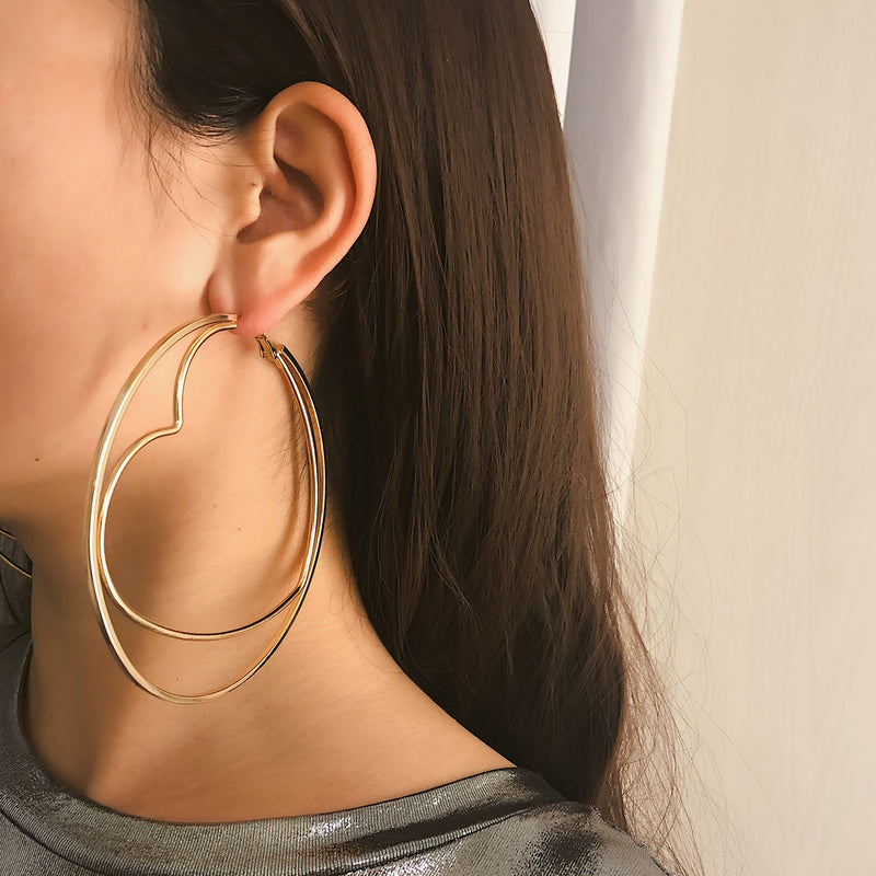 European and American wild long diamond earrings