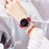 Ultra-thin Blue Sandstone Dial Women's Watch