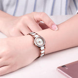 Ceramic Tungsten Steel Strap Women's Watch