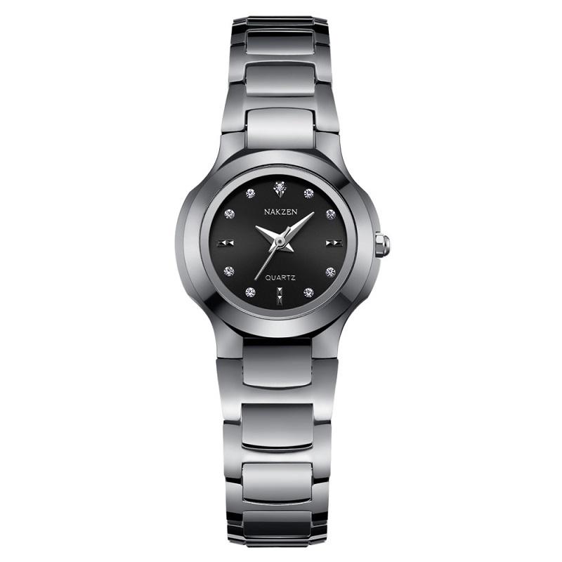 Ceramic Tungsten Steel Strap Women's Watch