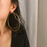 European and American wild long diamond earrings