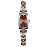 Rhinestone Scale Tungsten Steel Strap Women's Watch