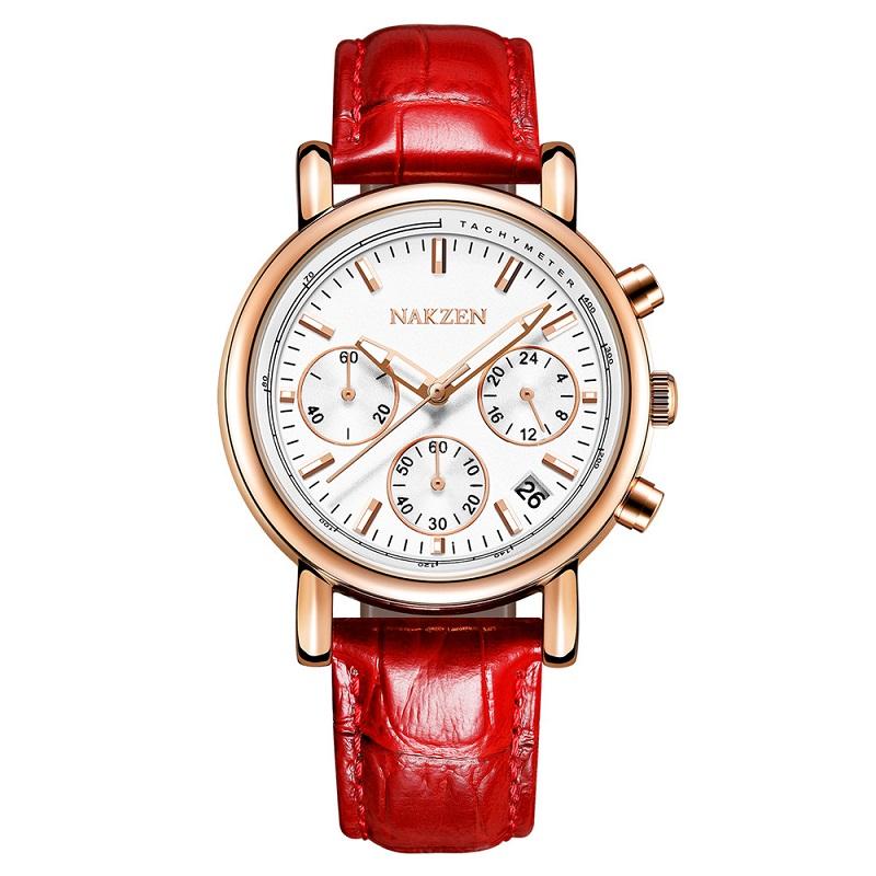 Three Eyes With Calendar Women's Watch