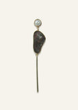 Brown Shell Single Earrings