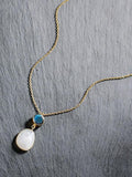 Natural Moonstone Silver Necklace