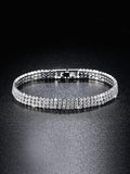 Multi Row Zircon Bracelet