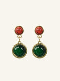 Opal pendant earring