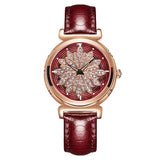 Rotatable Flower Dial Women's Watch