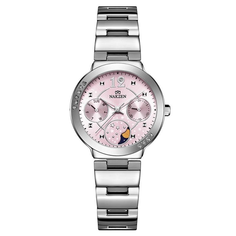 Three Eyes Six Pointers Dial Women's Watch