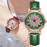 Rotatable Flower Dial Women's Watch