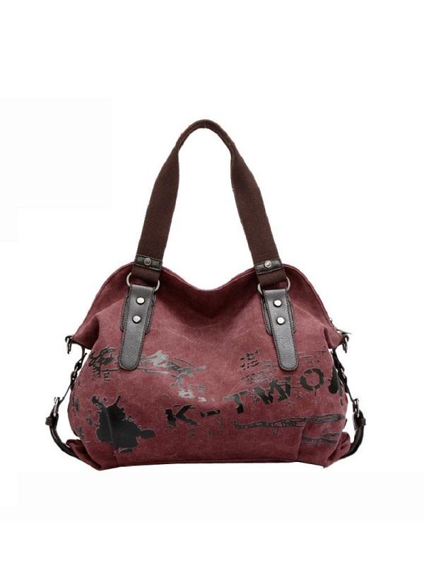 Retro Contrast Crossbody Handbag