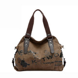 Retro Contrast Crossbody Handbag