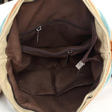 Contrast Canvas Crossbody Bag