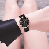 Carved Pattern Dial Women's Watch