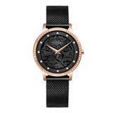 Carved Pattern Dial Women's Watch