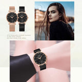Carved Pattern Dial Women's Watch