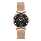 Carved Pattern Dial Women's Watch