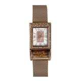 Fashion Joker Square Roller Diamond Women's Watch