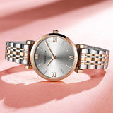 Inlaid Artificial Diamond Dial Women's Watch