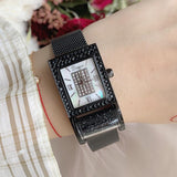 Fashion Joker Square Roller Diamond Women's Watch