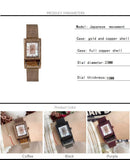 Fashion Joker Square Roller Diamond Women's Watch